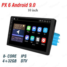 Load image into Gallery viewer, 1 din Android 9.0 Octa Core PX5 Car Radio Stereo GPS Navi Audio Video Player DSP 4G Wifi BT HDMI Carplay TV OBD SWC dab+ 4G+64G