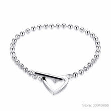 Load image into Gallery viewer, 100% 925 Solid Real Sterling Silver Beads 925 Bracelet For Women Wife Girls Lady Fine Silver Jewelry ED63