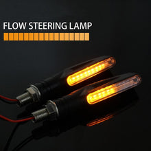 Load image into Gallery viewer, 2/4Pcs IP68 Bendable Motorcycle Flashing Lights 12 LED Mini Motorcycle Motorbike Turn Signal Lights Indicators Amber Lamp