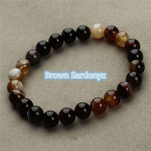 Load image into Gallery viewer, 2018 Fashion Natural Stone Bracelets For Women Men Tiger Eyes Rose Quartzs Amethyst Agate Bead Yoga Bracelets Pulseira Masculina
