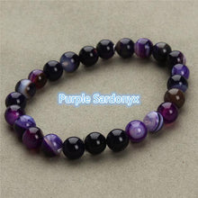 Load image into Gallery viewer, 2018 Fashion Natural Stone Bracelets For Women Men Tiger Eyes Rose Quartzs Amethyst Agate Bead Yoga Bracelets Pulseira Masculina