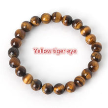 Load image into Gallery viewer, 2018 Fashion Natural Stone Bracelets For Women Men Tiger Eyes Rose Quartzs Amethyst Agate Bead Yoga Bracelets Pulseira Masculina
