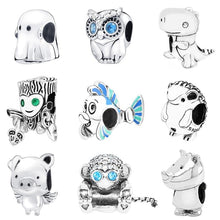 Load image into Gallery viewer, 2019 Autumn Collection 925 Sterling Silver Beads Dino New Cute Buddies Charms fit Original Pandora Bracelets Women DIY Jewelry