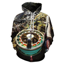 Load image into Gallery viewer, 2019 New 3D Digital Fishing Clothing Men Autumn Winter Warm Jacket with hat Outdoor Cycling Sport Sweatshirt Fishing Clothes