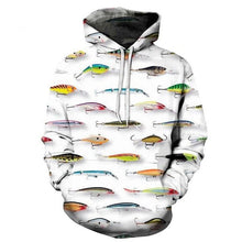 Load image into Gallery viewer, 2019 New 3D Digital Fishing Clothing Men Autumn Winter Warm Jacket with hat Outdoor Cycling Sport Sweatshirt Fishing Clothes
