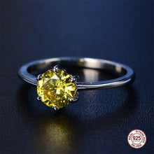 Load image into Gallery viewer, 2019 New Aquamarine Ring Trendy Blue Sapphire Ring Silver 925 Jewelry Amethyst Gemstone Ring Silver Engagement Rings For Women