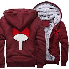 Load image into Gallery viewer, 2019 new Naruto Hoodies Uchiha Syaringan Sweatshirts Hooded men Fashion Hokage Ninjia Cartoon printed jackets thick coats M-5XL
