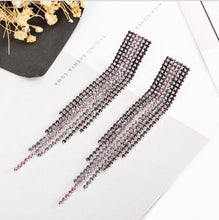 Load image into Gallery viewer, 2020 New Fashion jewelry tassel earrings female crystal from Austrian jewelry hypoallergenic earrings environmental protection