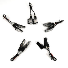 Load image into Gallery viewer, 2PC Universal Motorcycle for Rizoma Turn Signal Light for Chopper Cafe Amber LED Indicator Lights Aluminum Alloy Black with Box