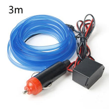 Load image into Gallery viewer, 3/5 Meters Car Interior Light Decorative Strip 12V Auto LED Strip EL Wire Rope Car Atmosphere Decor Lamp Flexible Neon Light DIY