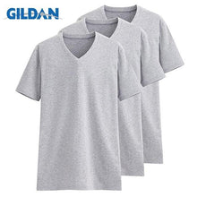 Load image into Gallery viewer, 3Pcs/lot GILDAN T Shirt Men Summer Short Sleeve O neck Mens T-shirt 100% Cotton t shirt Tops Mens Brand tshirt Plus size XS-3XL