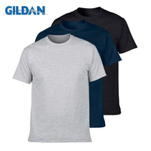 Load image into Gallery viewer, 3Pcs/lot GILDAN T Shirt Men Summer Short Sleeve O neck Mens T-shirt 100% Cotton t shirt Tops Mens Brand tshirt Plus size XS-3XL