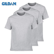 Load image into Gallery viewer, 3Pcs/lot GILDAN T Shirt Men Summer Short Sleeve O neck Mens T-shirt 100% Cotton t shirt Tops Mens Brand tshirt Plus size XS-3XL
