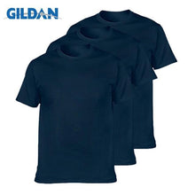 Load image into Gallery viewer, 3Pcs/lot GILDAN T Shirt Men Summer Short Sleeve O neck Mens T-shirt 100% Cotton t shirt Tops Mens Brand tshirt Plus size XS-3XL