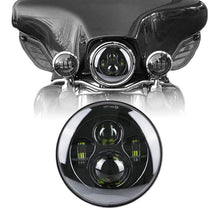 Load image into Gallery viewer, 4 lens Projector 7" LED Headlight For Motorcycle Projector HID LED Light Bulb For Wrangler JK LJ