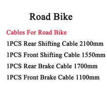 Load image into Gallery viewer, 4pcs Galvanized Shifting&Brake Inner Cable Wire Set For MTB bike Road Bicycle Front Rear Derailleur Brake Inner Cable Wire Sets