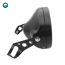 Load image into Gallery viewer, 7 Inch 60W DOT SAE E9 Motorcycle Headlamp with angle eye Led Headlight 7inch housing bucket trim ring.