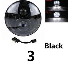 Load image into Gallery viewer, 7 Inch Motorcycles LED Headlights H4 High Low Beam Running Lights 6000K For motor Chopper Jeep Wrangler Offroad Light