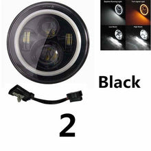 Load image into Gallery viewer, 7 Inch Motorcycles LED Headlights H4 High Low Beam Running Lights 6000K For motor Chopper Jeep Wrangler Offroad Light