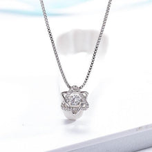 Load image into Gallery viewer, 925 Sliver Necklace Manstar Diamond Pendant for Women Colgante Plata De Ley 925 Mujer Bizuteria Wedding Necklace Pendant Jewelry