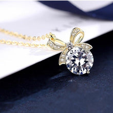 Load image into Gallery viewer, Bague Ringen New Arrivals Silver 925 Jewelry Women Necklaces Spinel Bow Pendant Silver Jewlery Wholesale Female Party Gifts