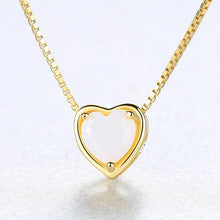 Load image into Gallery viewer, CZCITY New Design Pure 925 Sterling Silver Pendant Necklace for Women Trendy Exquisite 18K Plated Collar Mujer Colorful Jewelry