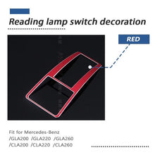 Load image into Gallery viewer, Car-Styling Reading Light Frame Covers Stickers For Mercedes W176 W246 C117 W117 For Mercedes Benz A B GLA CLA Class Accessories
