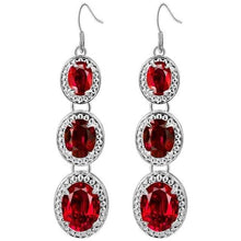 Load image into Gallery viewer, Cellacity 925 Sterling Silver Drop Earrings For Charm Women With Oval Rainbow Mystic Topaz Wedding Engagement wholesale Gift