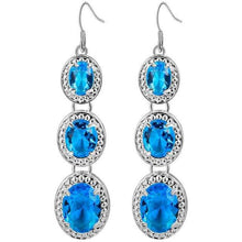 Load image into Gallery viewer, Cellacity 925 Sterling Silver Drop Earrings For Charm Women With Oval Rainbow Mystic Topaz Wedding Engagement wholesale Gift