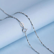 Load image into Gallery viewer, Classic Basic Chain 100%925 Sterling Silver Lobster Clasp Adjustable Necklace Lady 40CM/46CM Chain Fashion Jewelry