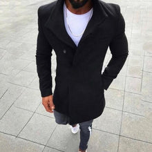 Load image into Gallery viewer, Coat For Men 2019 Winter Wool Jacket Men's High-quality Wool Coat Casual Slim Collar Woolen Coat Men's Long Trench Coat