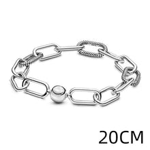 Load image into Gallery viewer, Colusiwei 2020 New Design Genuine 925 Sterling Silver Fashion Link Chain Bracelet & Bangle Jewelry 16CM-19CM Pulseras Lobster