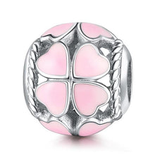 Load image into Gallery viewer, DALARAN Pink Flowers Series DIY Charms 925 Sterling Silver Beads Charm Fit Original Pandora Bracelets For Women Jewelry Making