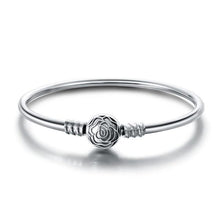 Load image into Gallery viewer, DALARAN Women'S 925 Sterling Silver Bangles Heart Snake Chain Fit Pandora Beads & Pendants For Women DIY Jewelry Making Hot Sale