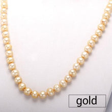 Load image into Gallery viewer, DMRU009 6-7MM Natural Freshwater Pearl Necklace Silver 925 Jewelry Necklace For Women