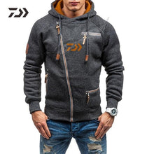 Load image into Gallery viewer, Daiwa Fishing Jacke Men's Winter Hoodie Warm Hooded Sweatshirt Coat Jacket Outwear Sweater Tops Men Sport Fishing Clothes