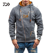 Load image into Gallery viewer, Daiwa Fishing Jacke Men's Winter Hoodie Warm Hooded Sweatshirt Coat Jacket Outwear Sweater Tops Men Sport Fishing Clothes
