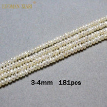 Load image into Gallery viewer, Fine 100% Natural Freshwater Pearl Irregular Rice Shape Beads For Jewelry Making DIY Bracelet Necklace 2-4mm Strand 14''
