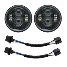 Load image into Gallery viewer, For Davidson Dyna Fat Bob Black 4.65 inch Motor Style Head Lights for FXDF Dyna Fatbob Led Motor Projector