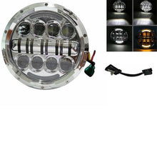 Load image into Gallery viewer, For Harley Bobber Dyna Honda Suzuki Yamaha Cafe Racer Faro Moto 7'' Motorcycle Headlights Turn Signal Amber Lights Lamp