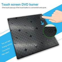Load image into Gallery viewer, Touch External CD/DVD RW Burner drive USB 3.0 Portable CD ROM Player Recorder Drive for Windows7/8/10 MAC OS+drive bag usb dvd