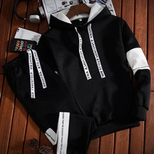 Load image into Gallery viewer, ASALI Tracksuits Men Winter 2020 Tracksuit Set Solid Men Track suits Sets Coat+Pants Outwear SportsSuit Jacket and Sweatpant