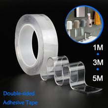 Load image into Gallery viewer, 3m Double Sided Tape Washable Reuse Nano Magic Tape Transparent No Trace Waterproof Adhesive Tape Nano Tape Clear