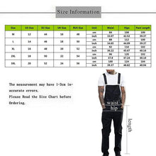 Load image into Gallery viewer, 2019 New Men Denim Carpenter Overalls Full Length Casual Pants Loose Pants Bib Pants Men's Fashion Hip Hop Jumpsuit Bib Pants