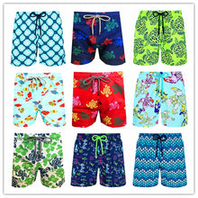 Load image into Gallery viewer, 2020 Brand Brevile pullquin Beach Board Shorts Men Turtles Swimwear Adults Boardshorts Cat Santa Claus Skateboard Man Beachwear