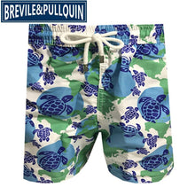Load image into Gallery viewer, 2020 Brand Brevile pullquin Beach Board Shorts Men Turtles Swimwear Adults Boardshorts Cat Santa Claus Skateboard Man Beachwear