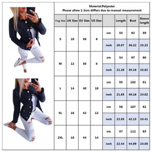 Load image into Gallery viewer, Winter Women Warm Button-down Cotton jacket Coats Basic Jackets Female Pockets Ruffle Slim Fit Black short Jackets D30