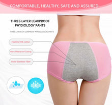 Load image into Gallery viewer, 3Pcs/Pack Menstrual Panties Women Underwear Leak Proof Physiological Pants Cotton Briefs Underwear Women Lingerie Panties String