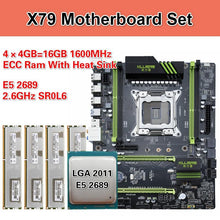 Load image into Gallery viewer, Kllisre X79 motherboard set with Xeon E5 2689 4x4GB=16GB 1600MHz DDR3 ECC REG memory with heat sink