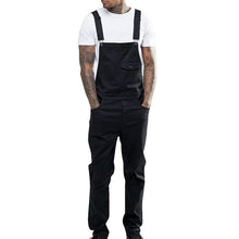 Load image into Gallery viewer, 2019 New Men Denim Carpenter Overalls Full Length Casual Pants Loose Pants Bib Pants Men's Fashion Hip Hop Jumpsuit Bib Pants